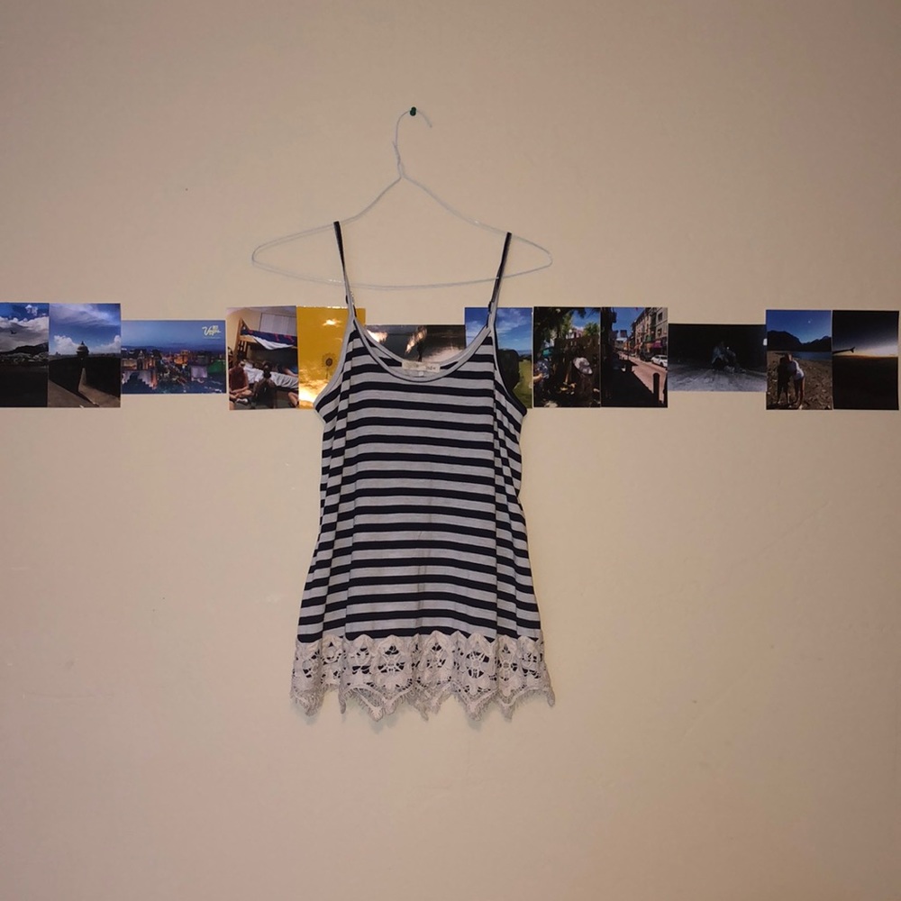 Long striped tank